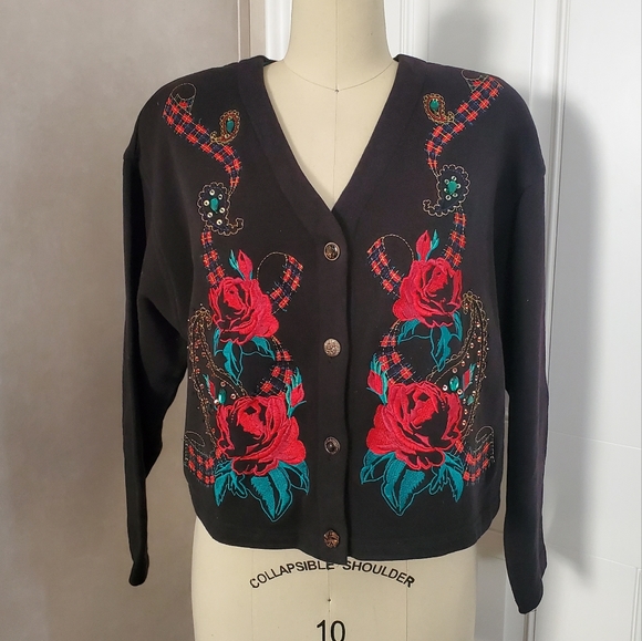 Carole Little Tops - VINTAGE CAROLE LITTLE Cardigan